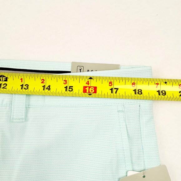 PGA Tour Men Active Gripper Waistband UPF 50 Stretch Light Blue Shorts Sz 36 NWT - Picture 8 of 11